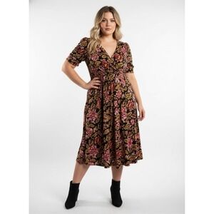 slim fit dress slacks Jada Bustier Flutter Sleeve Maxi Dress